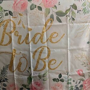 Bride to Be Floral Banner